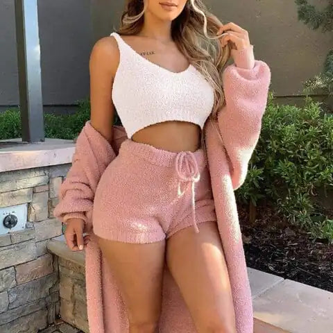 Cozy Three-Piece Fleece Set