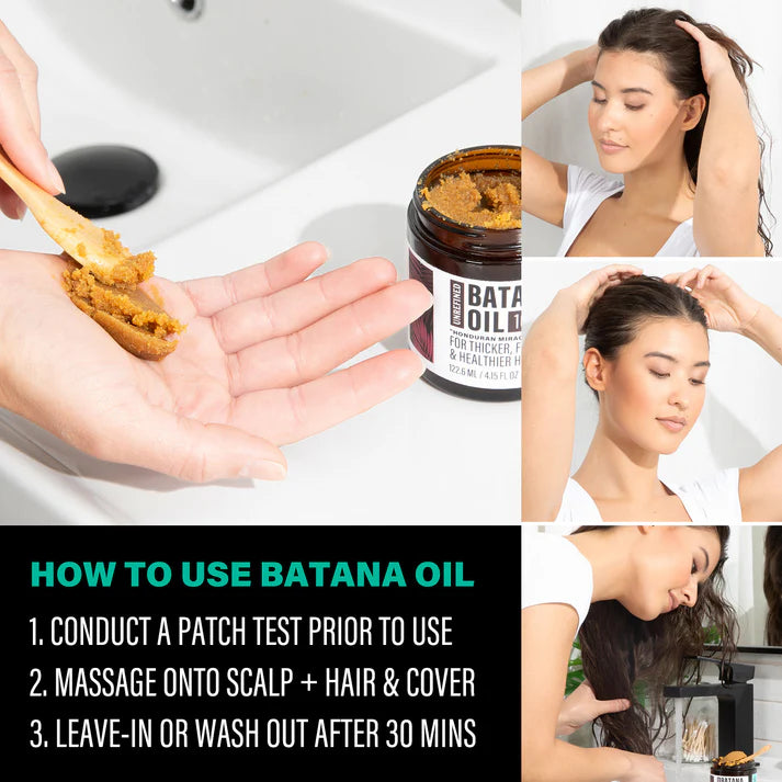 Unrefined Batana Oil Hair Moisturizing Care